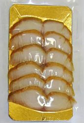 Свежемороженная масляная рыба холодного копчения ломтики филе в/у (200 гр) шт